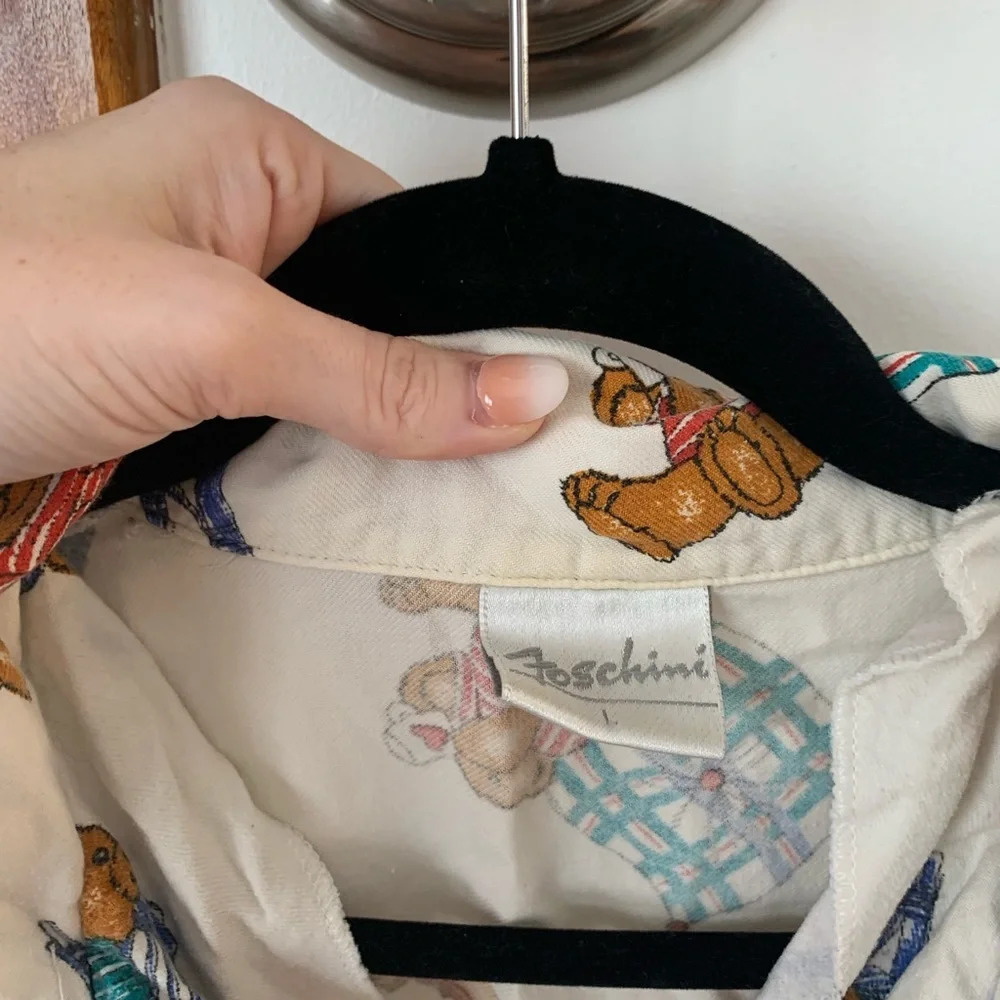 Vintage Foschini Teddy Bear Button Down - Picture 6 of 8